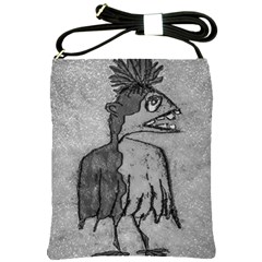 Sketchy Style Bird Drawing Shoulder Sling Bag by dflcprintsclothing