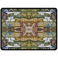 Abstract Symmetry Double Sided Fleece Blanket (large) 