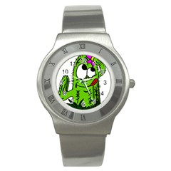 Cactus Stainless Steel Watch by IIPhotographyAndDesigns