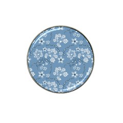 Folk Flowers Art Pattern  Hat Clip Ball Marker by Eskimos