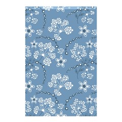 Folk Flowers Art Pattern  Shower Curtain 48  X 72  (small)  by Eskimos