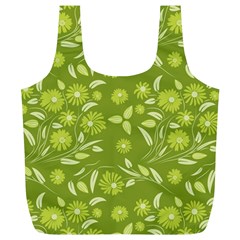 Folk flowers art pattern  Full Print Recycle Bag (XL)