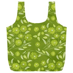 Folk Flowers Art Pattern  Full Print Recycle Bag (xl) by Eskimos