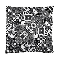 Black And White Geometric Print Standard Cushion Case (two Sides) by dflcprintsclothing