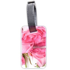 Magenta Bouquet Luggage Tag (two Sides) by kaleidomarblingart