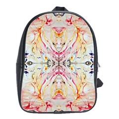 Painted Web Repeats School Bag (large) by kaleidomarblingart
