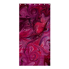 Red Feathers Shower Curtain 36  X 72  (stall)  by kaleidomarblingart