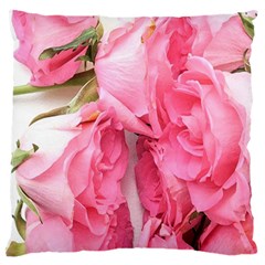 Scattered Magenta Roses Standard Flano Cushion Case (two Sides) by kaleidomarblingart