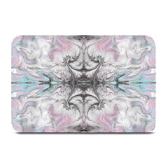 Pink On Grey Arabesque Plate Mats by kaleidomarblingart