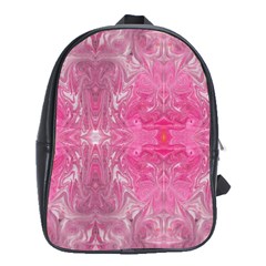 Magenta Repeats School Bag (xl) by kaleidomarblingart