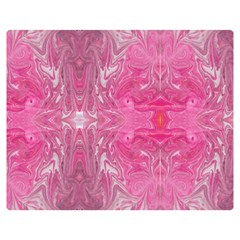 Magenta Repeats Double Sided Flano Blanket (medium)  by kaleidomarblingart