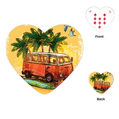 Travel Baby Playing Cards Single Design (heart) by designsbymallika