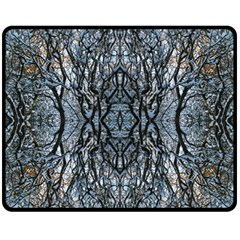 Nature Repeats Fleece Blanket (medium)  by kaleidomarblingart