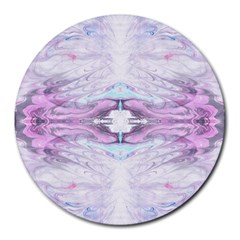 Pastel Marbling Round Mousepads by kaleidomarblingart