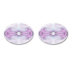 Pastel Marbling Cufflinks (oval) by kaleidomarblingart