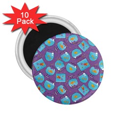 Aquarium With Fish And Sparkles 2 25  Magnets (10 Pack)  by SychEva