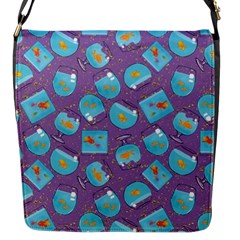 Aquarium With Fish And Sparkles Flap Closure Messenger Bag (s) by SychEva