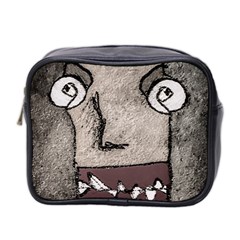 Sketchy Style Head Creepy Mask Drawing Mini Toiletries Bag (two Sides) by dflcprintsclothing