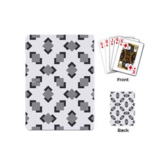 Black White Minimal Art Playing Cards Single Design (mini) by designsbymallika