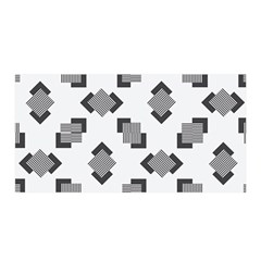 Black White Minimal Art Satin Wrap by designsbymallika