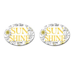 Be The Sunshine Cufflinks (oval) by designsbymallika