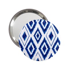 Blue Diamond Pattern 2 25  Handbag Mirrors by designsbymallika