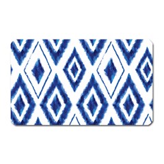 Blue Diamond Pattern Magnet (rectangular) by designsbymallika