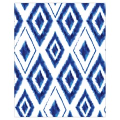 Blue Diamond Pattern Drawstring Bag (small) by designsbymallika