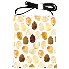 Golden Egg Easter Shoulder Sling Bag by designsbymallika