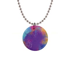 Multicolor Pastel Love 1  Button Necklace by designsbymallika