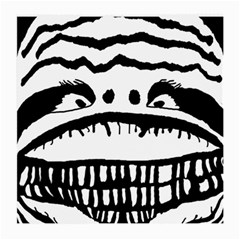 Creepy Monster Black And White Close Up Drawing Medium Glasses Cloth