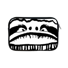 Creepy Monster Black And White Close Up Drawing Apple Ipad Mini Zipper Cases by dflcprintsclothing