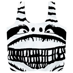 Creepy Monster Black And White Close Up Drawing Full Print Recycle Bag (xxxl) by dflcprintsclothing