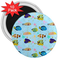 Underwater World 3  Magnets (10 Pack)  by SychEva