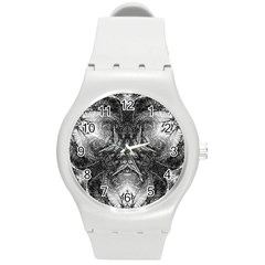 Boho Biohazard Round Plastic Sport Watch (m) by MRNStudios