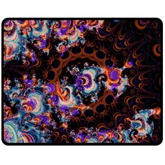 Viral Mandala Double Sided Fleece Blanket (medium)  by MRNStudios