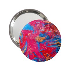 Abstract Flames 2 25  Handbag Mirrors by kaleidomarblingart