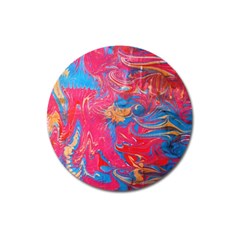 Abstract flames Magnet 3  (Round)