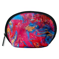 Abstract Flames Accessory Pouch (medium) by kaleidomarblingart