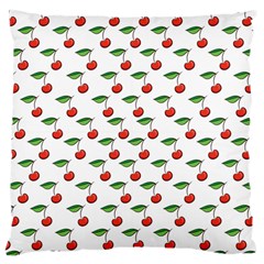 Cherries Love Large Cushion Case (two Sides) by designsbymallika