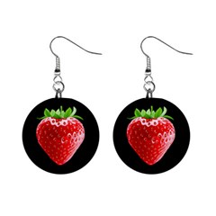 Strawberry Mini Button Earrings by snackkingdom