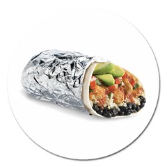 Burrito Magnet 5  (round) by snackkingdom