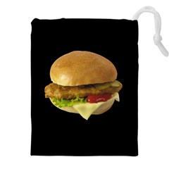 Chicken Burger Drawstring Pouch (5xl) by snackkingdom