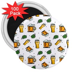 Beer Love 3  Magnets (100 Pack) by designsbymallika