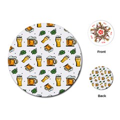 Beer Love Playing Cards Single Design (round) by designsbymallika