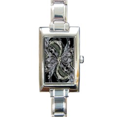 Insect Portrait Rectangle Italian Charm Watch by MRNStudios
