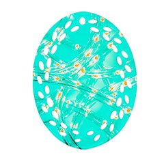 Pop Art Neuro Light Oval Filigree Ornament (two Sides) by essentialimage365