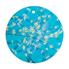 Pop Art Neuro Light Round Ornament (two Sides) by essentialimage365