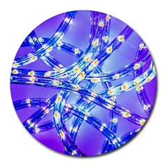 Pop Art Neuro Light Round Mousepads by essentialimage365