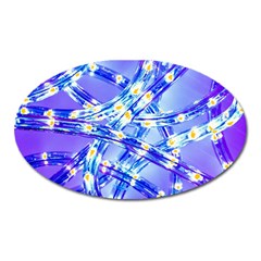 Pop Art Neuro Light Oval Magnet by essentialimage365